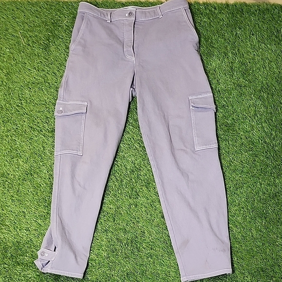 Womens Wilfred Cargo Pants - Light Gray - Picture 1 of 8